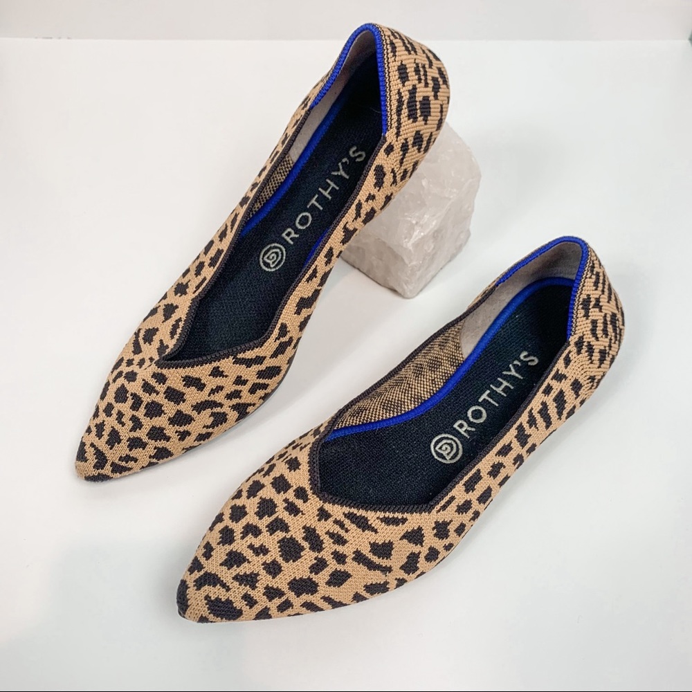 Rothy’s The Point Leopard Print in Size 9